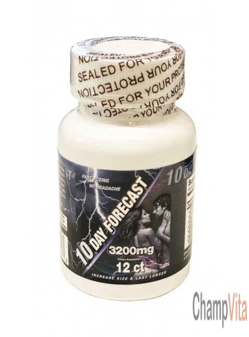 10 Day Forecast 3200mg Dietary Supplement 6 Pills Bottle