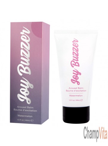 Jelique Joy Buzzer Arousal Balm Watermelon 1.5 oz. Vegan Friendly box