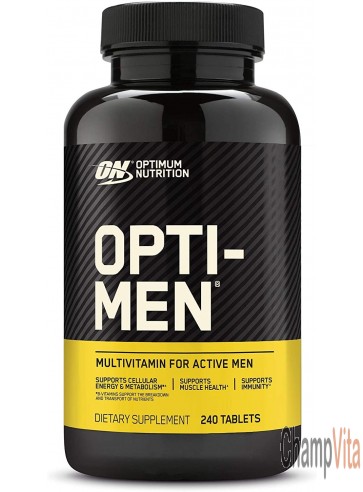 Optimum Nutrition Opti-Men daily multivitamin 240 tablets front bottle