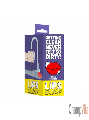 Kiss Soap Premium Lips Shaped Rose Scented Shots Toys box