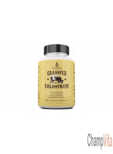 Ancestral Supplements grass fed colostrum 180 capsules bottle