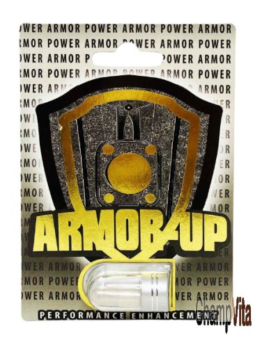Armor Up 20000 male enhancement capsule front label