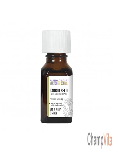 Aura Cacia Carrot Seed Essential Oil bottle