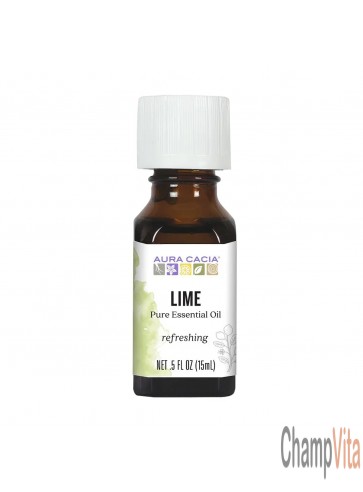 Aura Cacia Lime Essential Oil Bottle