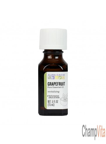 Aura Cacia Revitalizing Grapefruit Essential Oil Bottle
