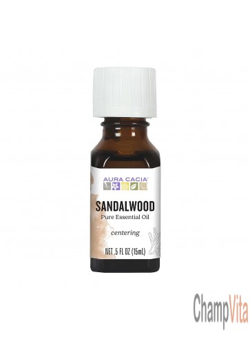 Aura Cacia Sandalwood Essential Oil Bottle
