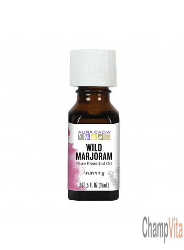 Aura Cacia Wild Marjoram Essential Oil Bottle
