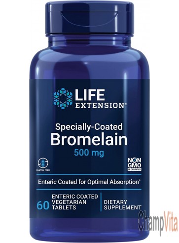 Life Extension Specially-Coated Bromelain 500mg bottle