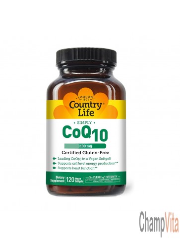 Country Life Simply CoQ10 100mg Front View