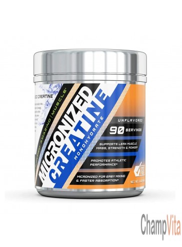Micronized creatine powder for muscle strength