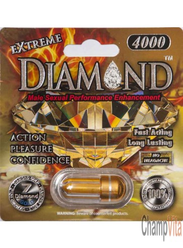 Diamond Gold Extreme 4000 Male Enhancement Supplement by P/K Package Inc