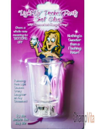Light Up Pecker Party Shot Glass