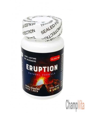 Eruption 35000mg Male Sexual Enhancement Gold 6 Count Bottle Front