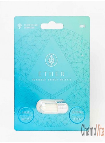 Ether Advanced Energy Release male enhancement capsule blister pack