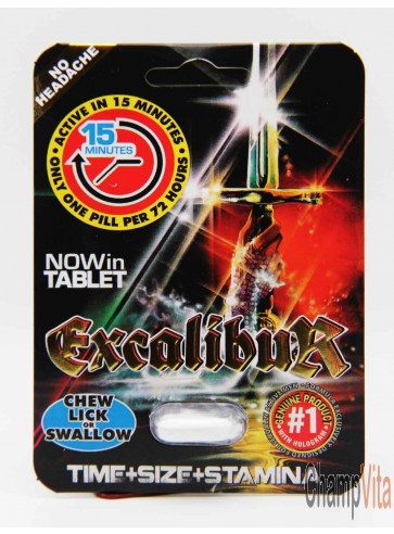 Excalibur White male enhancement tablet original packaging