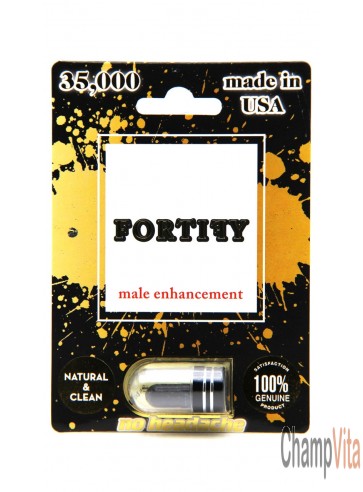 Fortify 35000mg male enhancement capsule front label