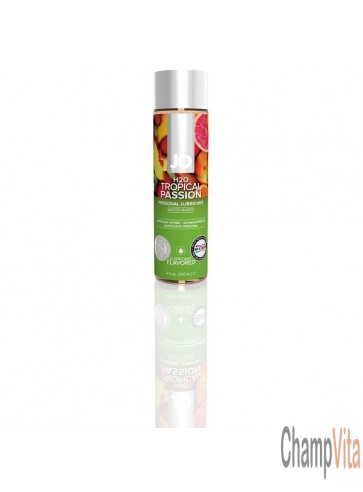 Jo H2O TROPICAL PASSION Flavored Personal Water Based Lubricant 4 Oz