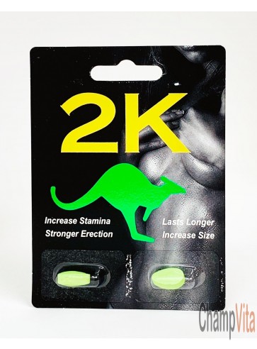 Kangaroo Green 2k Male Enhancer Pill Package of 2 