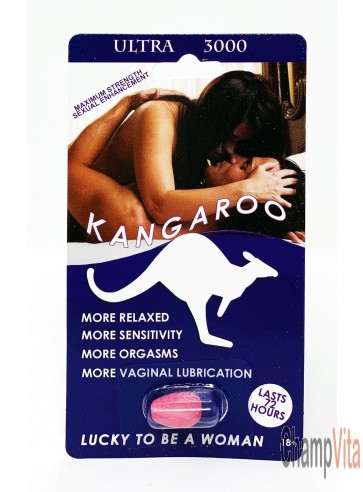 Kangaroo Ultra 3000 For Her Lucky To Be A Woman Pill Sexual Lubrication Enhancer