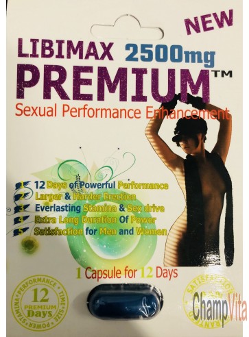 Libimax Premium 2500mg - Sexual Performance Enhancement for Men 1 Pill