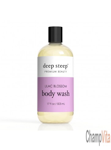 Premium Beauty Lilac Blossom Vegan Body Wash 17 Oz Deep Steep