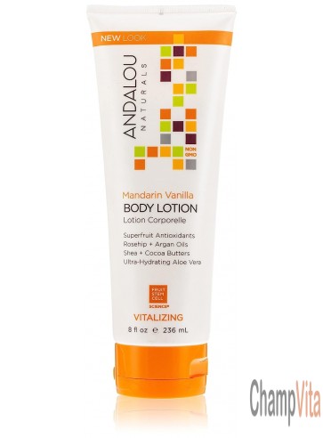 Mandarin Vanilla Vitalizing Body Lotion 8 fl oz Andalou Naturals