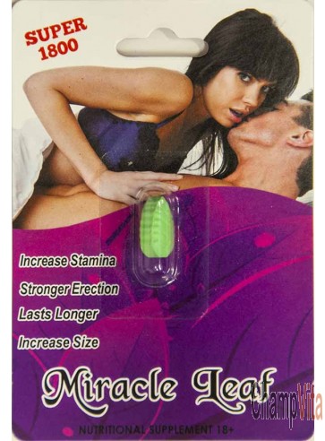 Miracle Leaf Super 1800 The Ultimate Male Enhancement 72 Hours