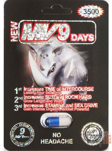 MV 9 Days 3500 Black Male Sexual Enhancement 3000mg by P.R Power