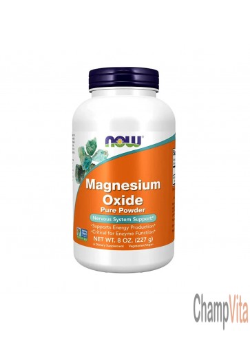 NOW Magnesium Oxide Powder 8oz Supplement