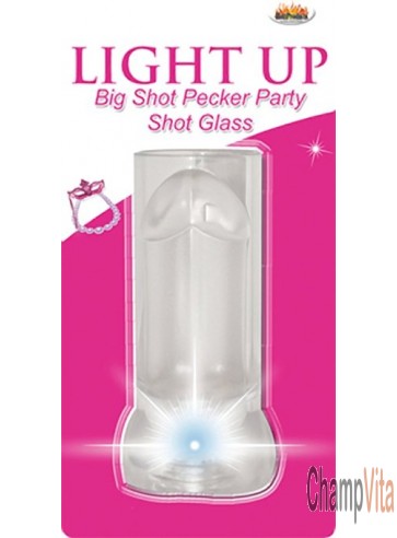 Pecker Party Shot Glass Big Shot Light Up Bachelorette Party