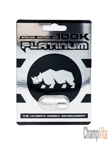 Platinum Rhino 100K special edition male enhancement capsule