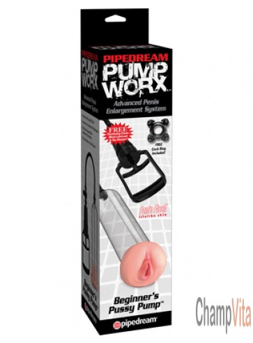 Pipedream Pump Worx Beginner's Pussy  Pump Advanced Penis Enlargement