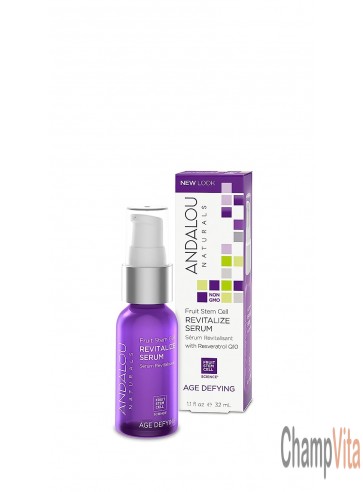 Age Defying Fruit Stem Cell Revitalize Serum 1.1 oz Andalou Naturals both