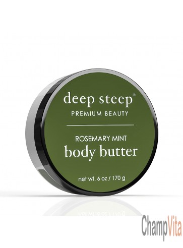 Rosemary Mint Vegan Body Butter 6 Oz Deep Steep Premium Beauty