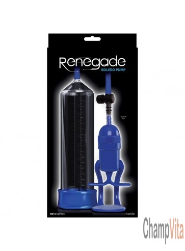 Renegade Bolero Penis Pump Blue Male Enhancement