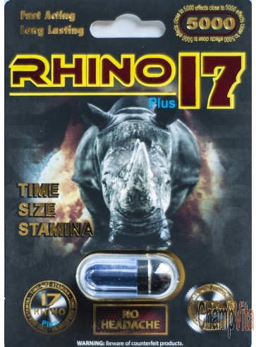Rhino 17 5000 Male Sexual Performance Enhancer Pill For Man
