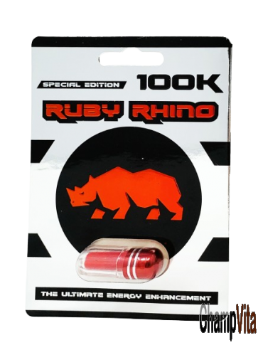 Ruby Rhino 100K Male Enhancement Pill Special Edition Front