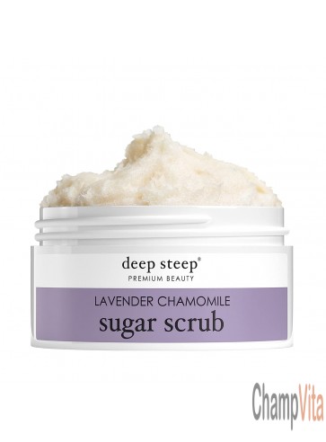 Premium Beauty Lavender Chamomile Sugar Scrub 8 Oz Deep Steep