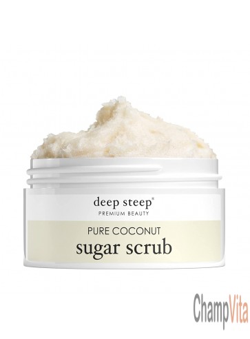 Pure Coconut Vegan Sugar Scrub 8 Oz Deep Steep 