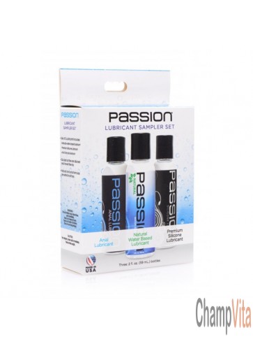 Passion Lubricant 3 Piece Sampler Set
