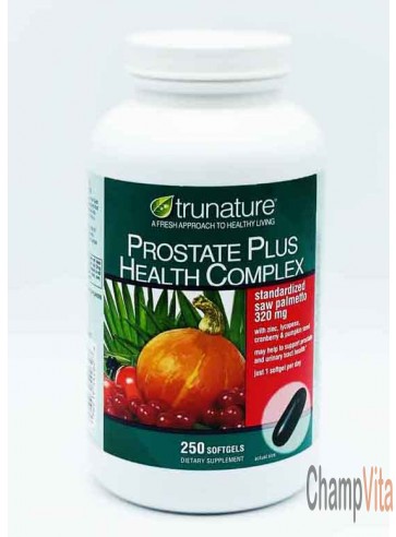 Trunature Prostate Plus Support softgels bottle front label
