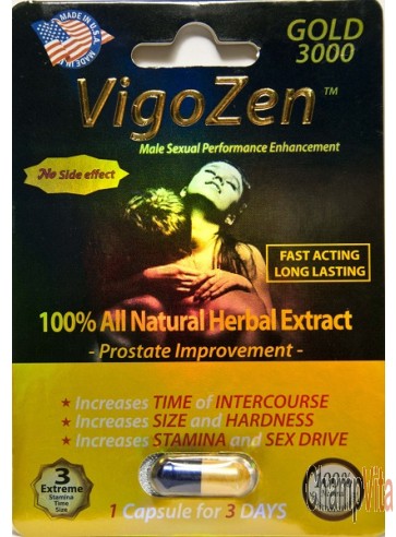 VigoZen Gold 1000mg Male Sexual Performance Enhancement by Nutra Vita