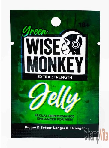 Wise Monkey Green Jelly Sex Sachet
