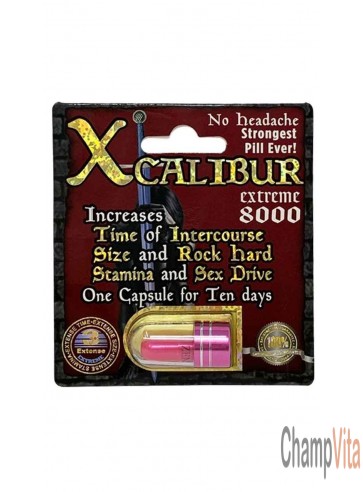 Xcalibur Extreme 8000 Male Sexual Performance Enhancement Pill