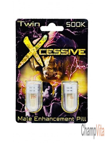 Xcessive Twin 500K Platinum Male Enhancement Double Pill