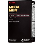 GNC Mega Men Multivitamin 180 Count Antioxidants Heart Health Immune Support