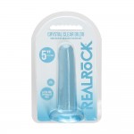 Dildo Non Realistic Pink 5.3" Crystal Blue Suction Cup box