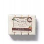 Sweet Almond Natural Moisturizing Bar Soap 4 Ct 3.5 Oz A La Maison front