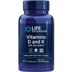 Life Extension Arterial Health Vitamins D and K Sea Iodine 60 Caps bottle