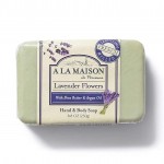 A La Maison Lavender Flower Natural Moisturizing Bar Soap front